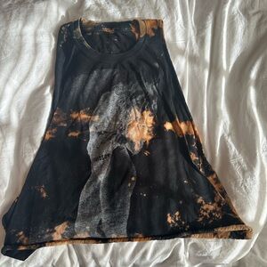 Vintage cropped acid wash tank top